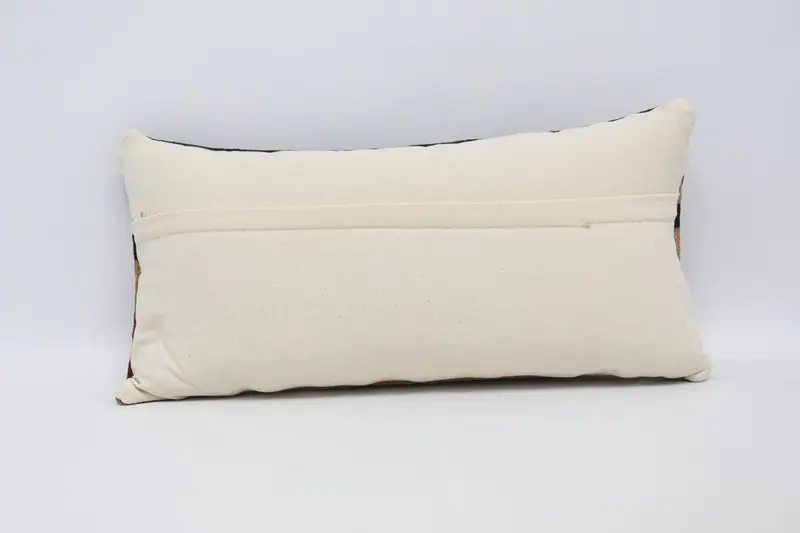Home Decor Pillow, Cotton Cushion Cover, Handmade Kilim Cushion, Vintage Pillow, 12x24 Green Pillow Cover, Pillow, Bolster Pillow Sham - 6