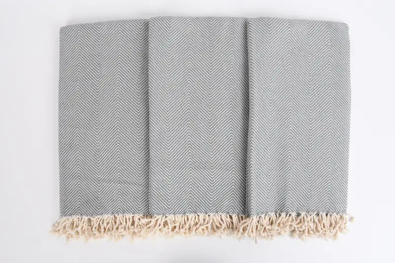 Sand-resistant towel, Quick-Dry Beach Towel, Quick-dry towel, Home Decor Towel, Custom Wedding Gift From Bridesmaid, 70x40 Cotton Herringbone Towel - 7