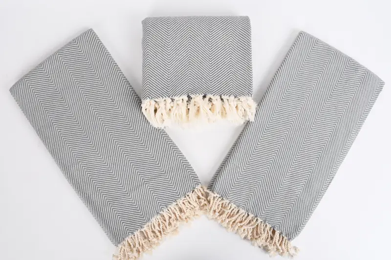 Sand-resistant towel, Quick-Dry Beach Towel, Quick-dry towel, Home Decor Towel, Custom Wedding Gift From Bridesmaid, 70x40 Cotton Herringbone Towel - 6