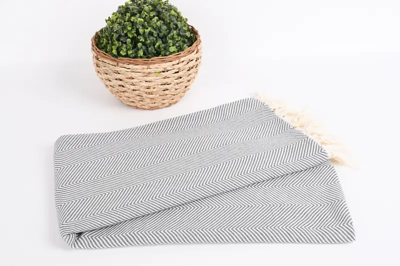 Sand-resistant towel, Quick-Dry Beach Towel, Quick-dry towel, Home Decor Towel, Custom Wedding Gift From Bridesmaid, 70x40 Cotton Herringbone Towel - 4