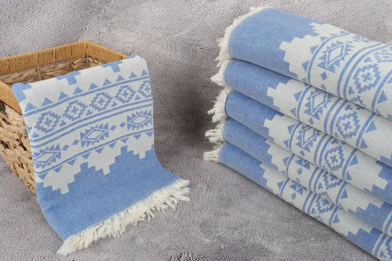 Girl Trip Party Favor, 70x36 Linen Aztec Towel, Monogram Towels, Wedding Favors, Summer Gift, Turkish hand towel, Scarf Towel, Bridal Shower Gifts - 3