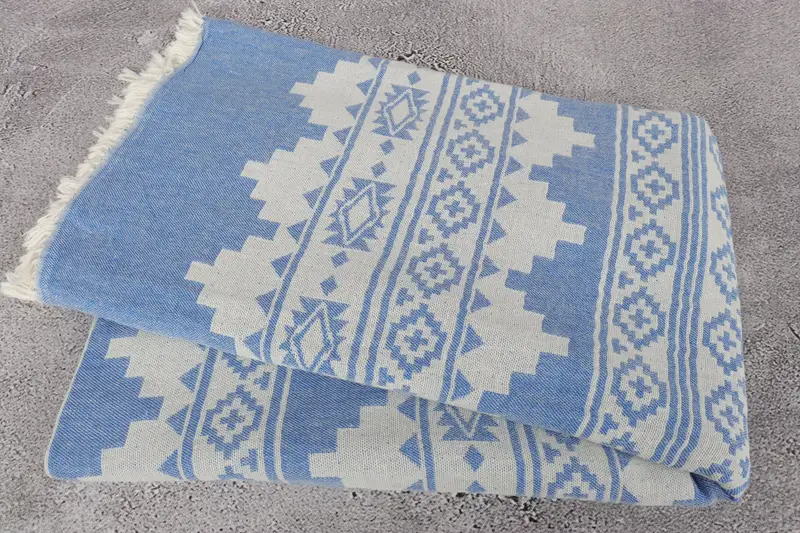 Girl Trip Party Favor, 70x36 Linen Aztec Towel, Monogram Towels, Wedding Favors, Summer Gift, Turkish hand towel, Scarf Towel, Bridal Shower Gifts - 6