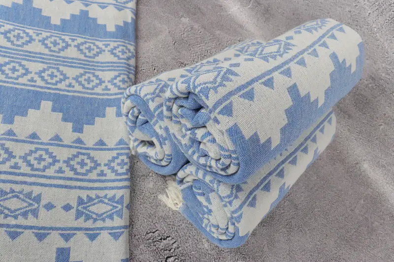 Girl Trip Party Favor, 70x36 Linen Aztec Towel, Monogram Towels, Wedding Favors, Summer Gift, Turkish hand towel, Scarf Towel, Bridal Shower Gifts - 8