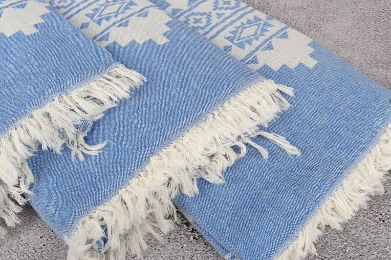 Girl Trip Party Favor, 70x36 Linen Aztec Towel, Monogram Towels, Wedding Favors, Summer Gift, Turkish hand towel, Scarf Towel, Bridal Shower Gifts - 5