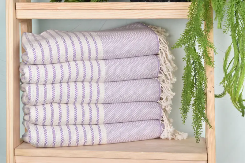 76x40 Cotton Striped Towel, Bridal Party Gifts, Best Friend Gift, Embroidered Turkish Towel, Home Decor Gifts, Thin towel, Bachelorette Towel - 1