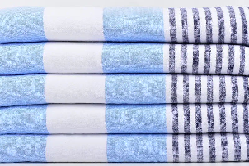 Quick-drying peshtemal towel for poolside, Turkish towel, 68x36 Cotton Striped Terry Towel, Sand-free towel, Valentines Gift, Bridesmaid Gifts - 2