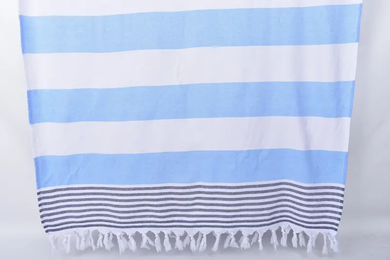 Quick-drying peshtemal towel for poolside, Turkish towel, 68x36 Cotton Striped Terry Towel, Sand-free towel, Valentines Gift, Bridesmaid Gifts - 8