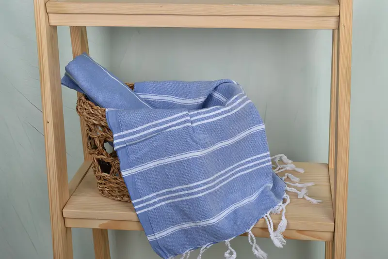 Summer Gift, Custom Hand Towel, Custom Turkish Towel, Monogrammed Hand Towel, Monogram Dish Towel, 40x24 Cotton Striped Towel, Personalized Gift - 4