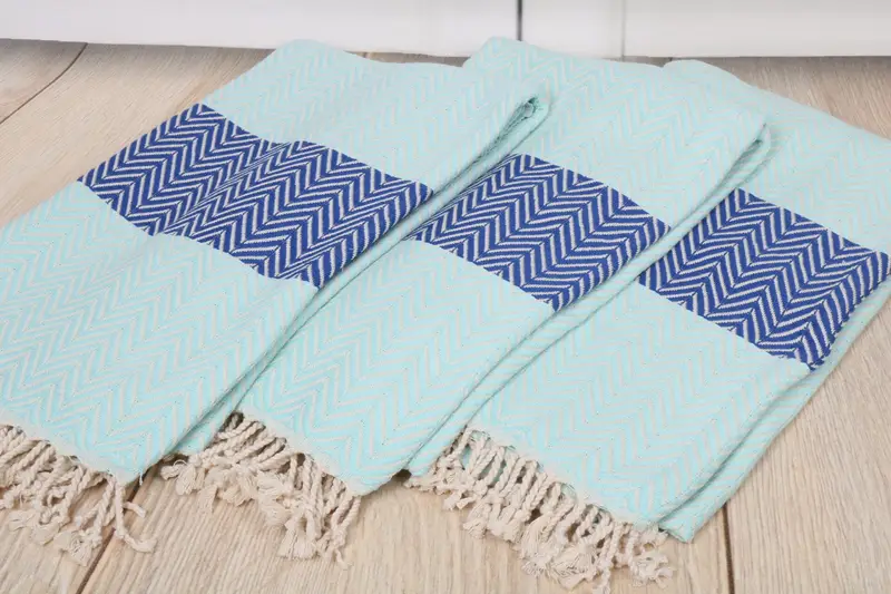 Wedding Gifts Towel, Cotton towel, Bridal Party Gifts, 70x40 Cotton Chevron Towel, Wedding Towel, Yoga Towel, Bridal Shower Gift, Hammam Towel USA - 6