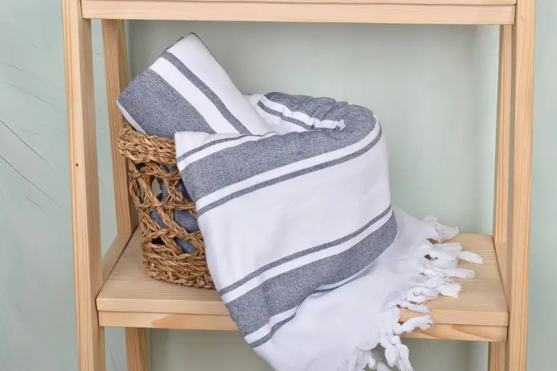 Bridesmaid Gift, Custom Wedding Gift From Bridesmaid, Turkish towel, 68x36 Cotton Striped Terry Towel, Wedding Gift For Bride, Peshtemal Towel - 4