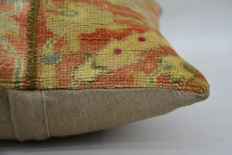 Handmade Kilim Cushion, 12x12 Beige Pillow Sham, Retro Cushion Cover, Pillow Sham, Square Throw Cushion Case, Turkish Kilim Pillow, Antique Pillows - 6