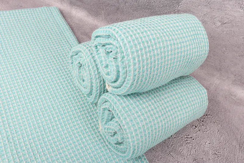 Bathroom Towel, 68x36 Cotton Waffle Towel, Bridal Shower Gift, Absorbent towel, Sand-resistant towel, Traditional Turkish peshtemal for hammam - 7
