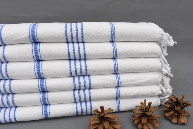Bachelorette hediyeleri, nedime hediyesi, eşarp havlusu, sevimli plaj havlu, toplu sipariş havlu, lüks havlu, 70x40 pamuklu çizgili havlu, hoş geldiniz düğün hediyesi - 2