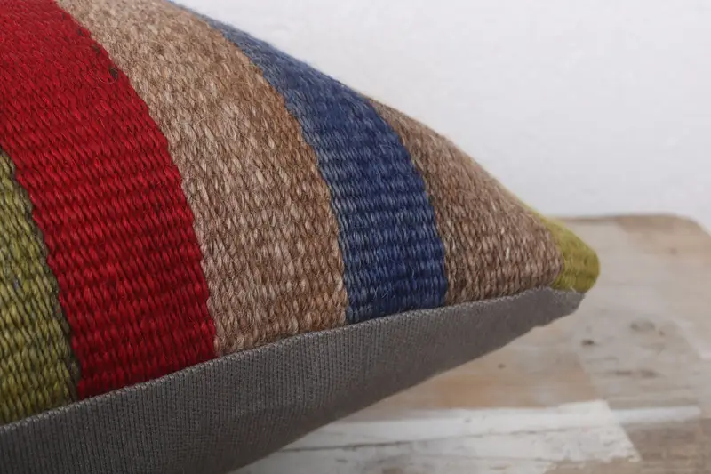 12x24 Red Cushion Case, Pillow Case, Antique Pillows, Vintage Kilim Pillow, Shabby Chic Pillow Case, Turkish Pillow, Pet Pillow Cover, Aztec Pillow - 6