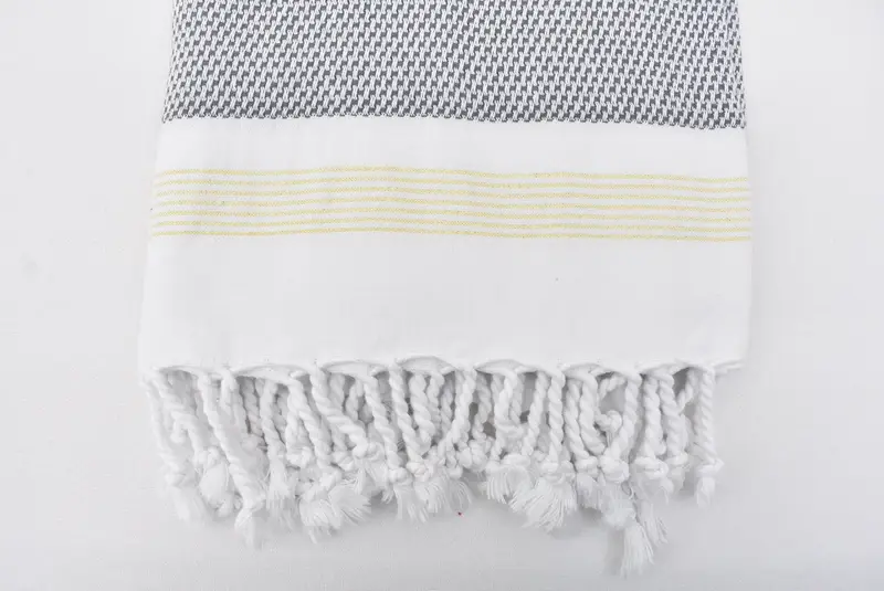 Eco-Friendly Turkish Towel, Sand-resistant towel, Gift For Him, 70x40 Cotton Striped Towel, Bridesmaid Gifts, Handmade Gift, Custom Wedding Towel - 5