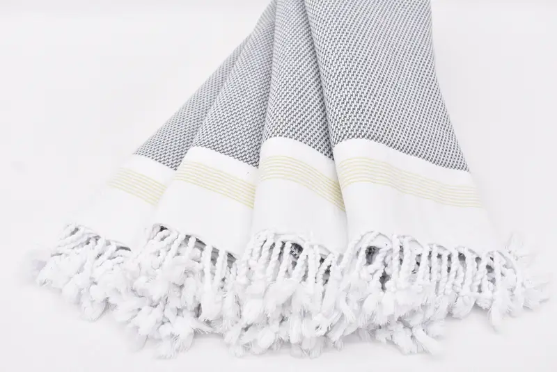 Eco-Friendly Turkish Towel, Sand-resistant towel, Gift For Him, 70x40 Cotton Striped Towel, Bridesmaid Gifts, Handmade Gift, Custom Wedding Towel - 2