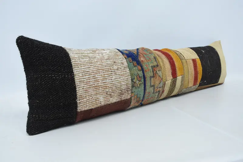 12x48 Brown Cushion, Interior Designer Pillow, Boho Pillow Sham Cover, Gift Pillow, Cushion Case, Armchair Pillow Cover - 3