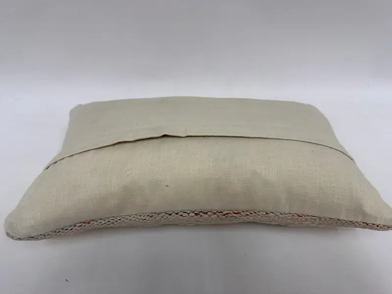Floor Cushion Cover, Ottoman Pillow Sham, Antique Pillows, Pillow for Sofa, 12x20 White Cushion Cover, Pillow Case, Vintage Kilim Throw Pillow - 7