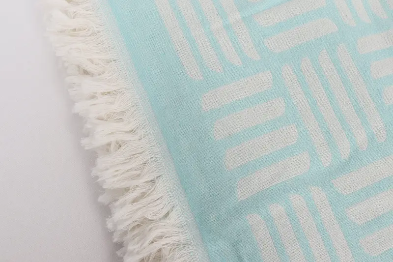 Bridesmaid Gifts, Bridal Shower Gift, Wedding Gift Ideas, Personalized Home Gift Wedding, 96x88 Cotton Geometric Towel, Personalized Blanket - 7