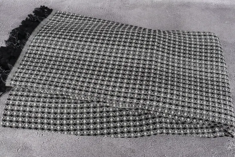 Couch Throw, Christmas Tablecloth, Housewarming Gift, Monogram Blanket, 96x70 Cotton Striped Towel, Turkish Towel Blanket, Boho Throw Blankets - 6