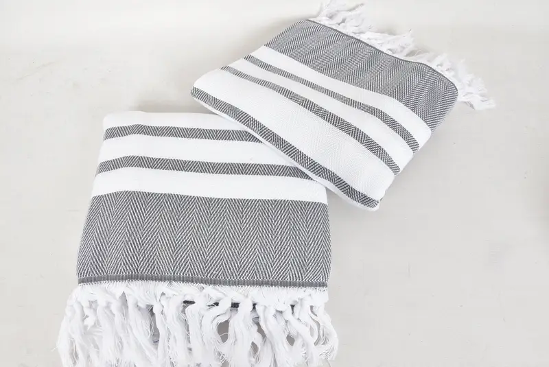 68x36 Cotton Chevron Towel, Gift Boxes Towel, Monogram Turkish Towel, Best Friend Gift, Bath towel, Traditional Turkish peshtemal for hammam - 6