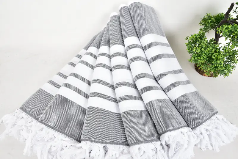 68x36 Cotton Chevron Towel, Gift Boxes Towel, Monogram Turkish Towel, Best Friend Gift, Bath towel, Traditional Turkish peshtemal for hammam - 4
