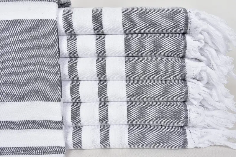 68x36 Cotton Chevron Towel, Gift Boxes Towel, Monogram Turkish Towel, Best Friend Gift, Bath towel, Traditional Turkish peshtemal for hammam - 1