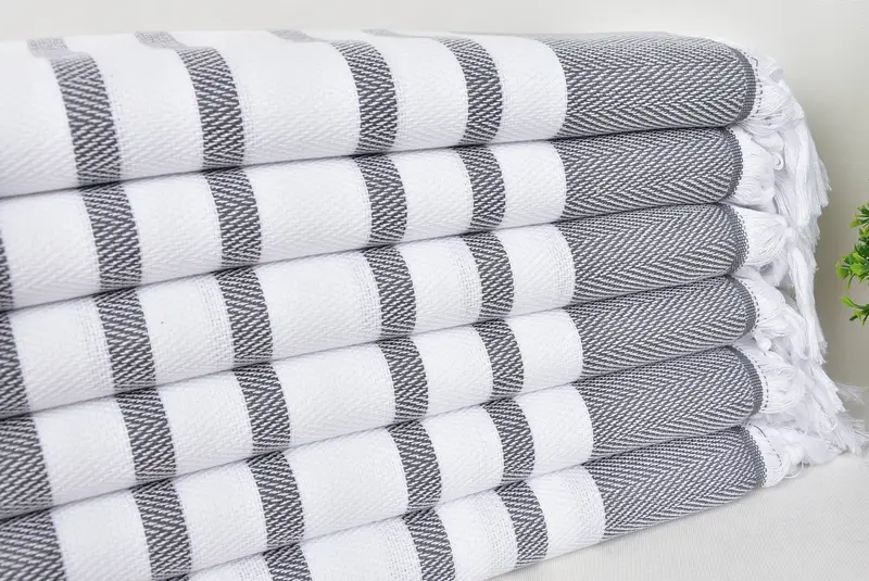 68x36 Cotton Chevron Towel, Gift Boxes Towel, Monogram Turkish Towel, Best Friend Gift, Bath towel, Traditional Turkish peshtemal for hammam - 3