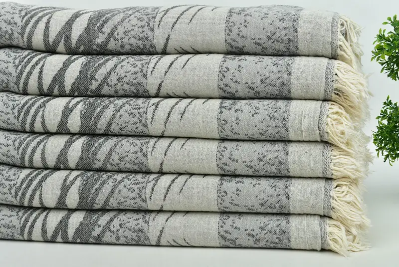 78x38 Cotton Floral Design Towel, House Warming Gift, Quick-dry peshtemal, Monogram Turkish Towel, Personalized Turkish Beach Towel, Fouta towel - 4