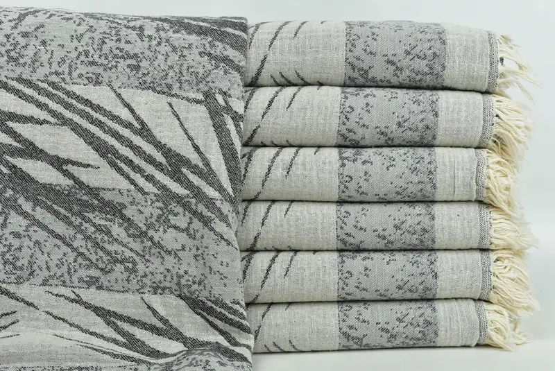 78x38 Cotton Floral Design Towel, House Warming Gift, Quick-dry peshtemal, Monogram Turkish Towel, Personalized Turkish Beach Towel, Fouta towel - 2