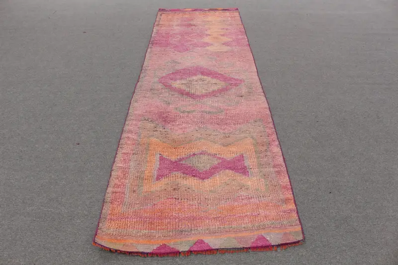 Alfombra floral rosa, decoración vibrante de 9,5x9,55 pies