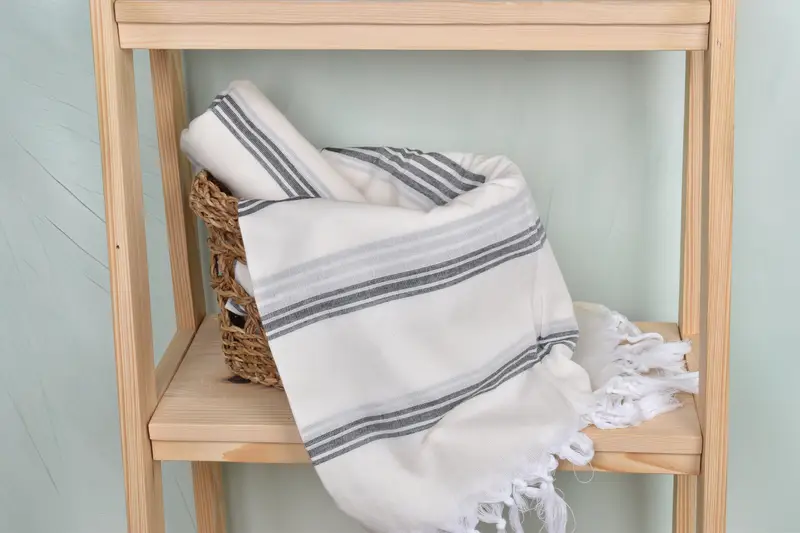 70x40 Cotton Striped Towel, Monogrammed Beach Towel, Absorbent towel, Bridesmaid Gifts Personalized, Personalized Bridesmaid Gift, Turkish Towel Set - 4