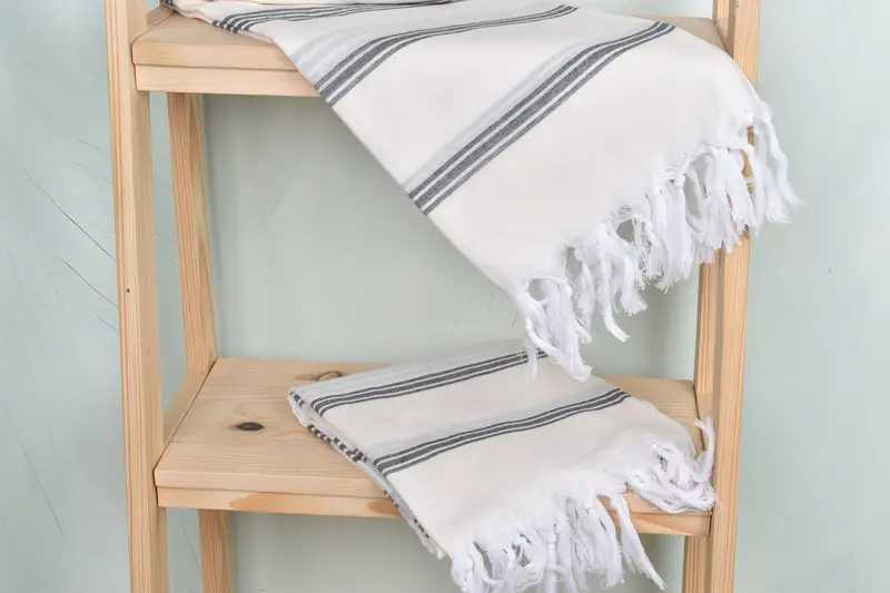 70x40 Cotton Striped Towel, Monogrammed Beach Towel, Absorbent towel, Bridesmaid Gifts Personalized, Personalized Bridesmaid Gift, Turkish Towel Set - 5