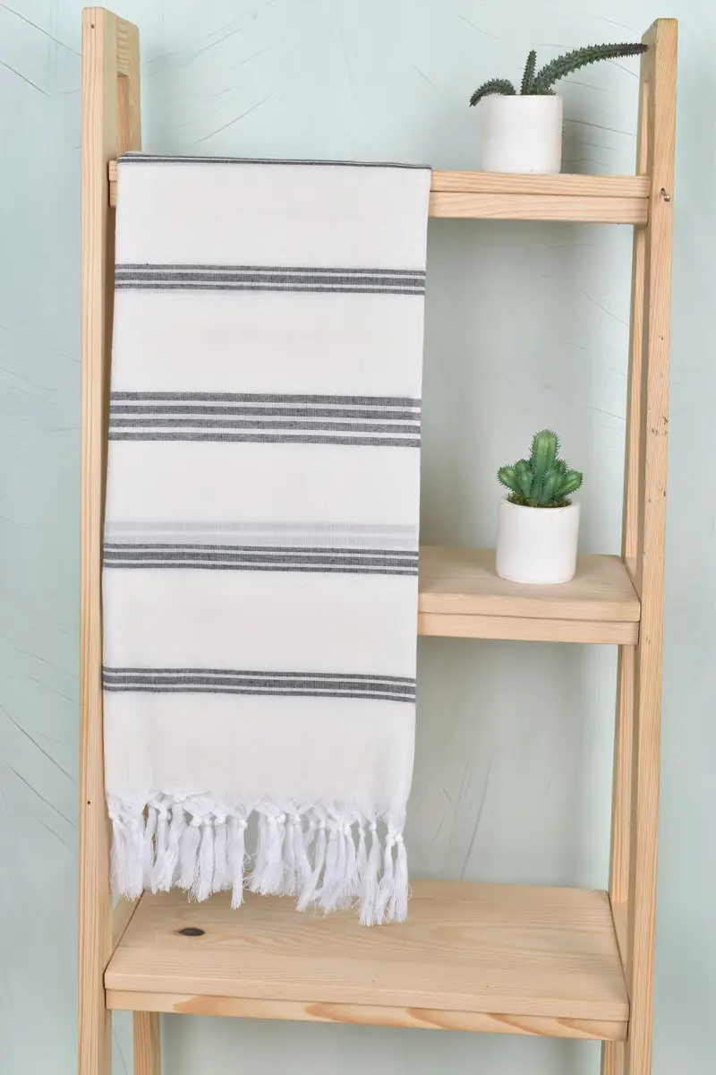 70x40 Cotton Striped Towel, Monogrammed Beach Towel, Absorbent towel, Bridesmaid Gifts Personalized, Personalized Bridesmaid Gift, Turkish Towel Set - 8