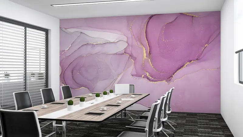 Abstract Wall Print, Wall Paper Peel and Stick, Custom Wall Paper, 3d Wall Paper, Modern Wall Paper, , Pink Marble Wall Print, - 7