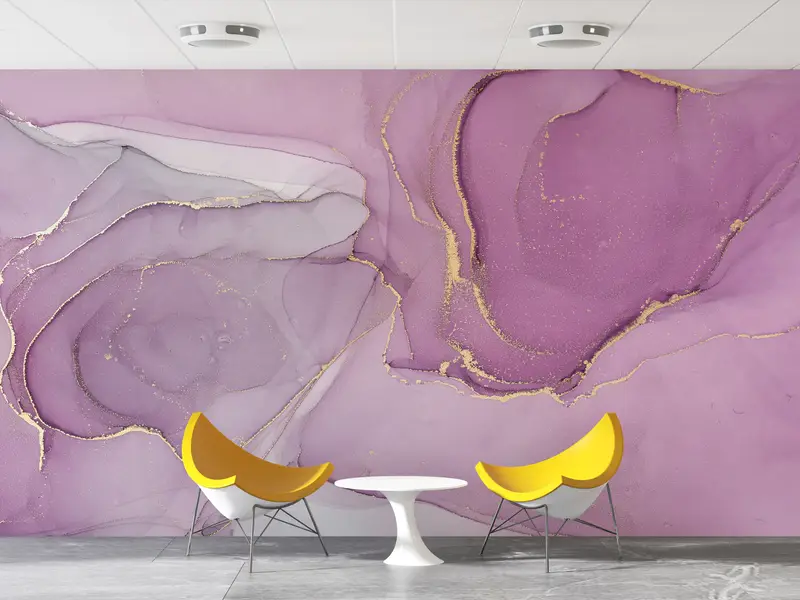 Abstract Wall Print, Wall Paper Peel and Stick, Custom Wall Paper, 3d Wall Paper, Modern Wall Paper, , Pink Marble Wall Print, - 4