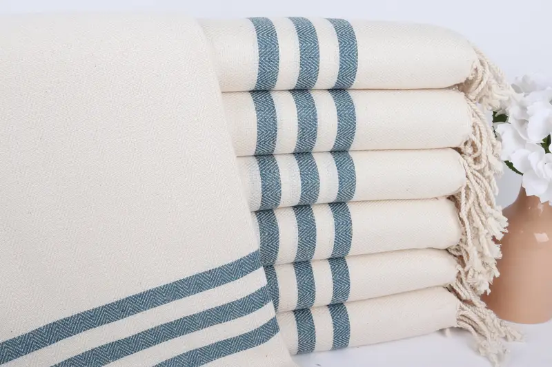 Custom monogram Turkish beach towel USA, 70x40 Cotton Striped Towel, Home Gift, Personalized Wedding Gift, Wedding Favors, Turkish beach towel - 1
