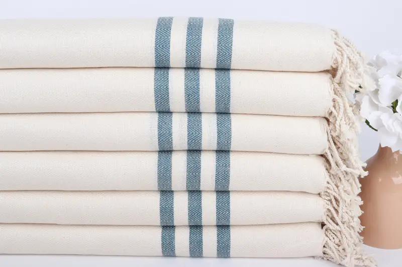 Custom monogram Turkish beach towel USA, 70x40 Cotton Striped Towel, Home Gift, Personalized Wedding Gift, Wedding Favors, Turkish beach towel - 3