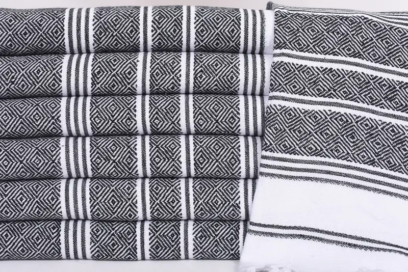 Merry Christmas Gifts, Wedding Anniversary Gift, Personalized Dish Towel, Wedding Favors, Gym Towel, Monogram Hand Towel, 40x18 Cotton Diamond Towel - 2