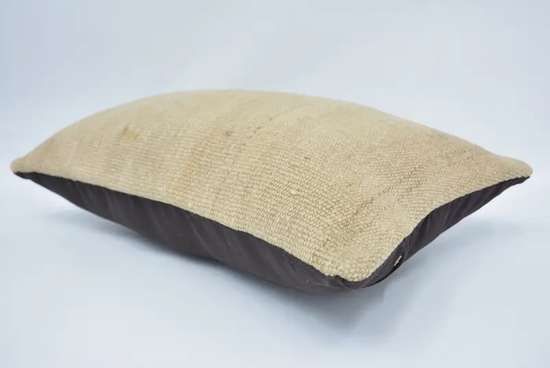 Turkish Pillow, Vintage Kilim Pillow, Pillow, Square Throw Pillow Case, Southwestern Pillow Cover, 12x20 Beige Pillow Sham, Kilim Pillow Cover - 6