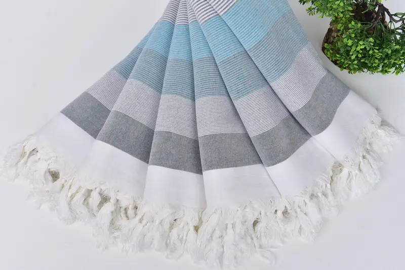 Brautjungfer Vorschlag Geschenk, weiches Handtuch, personalisiertes Geschenk, türkisches Handtuchset, bestickter Strandtuch, 68x40 Baumwollstreifenhandtuch, Brautdusche Geschenk - 4