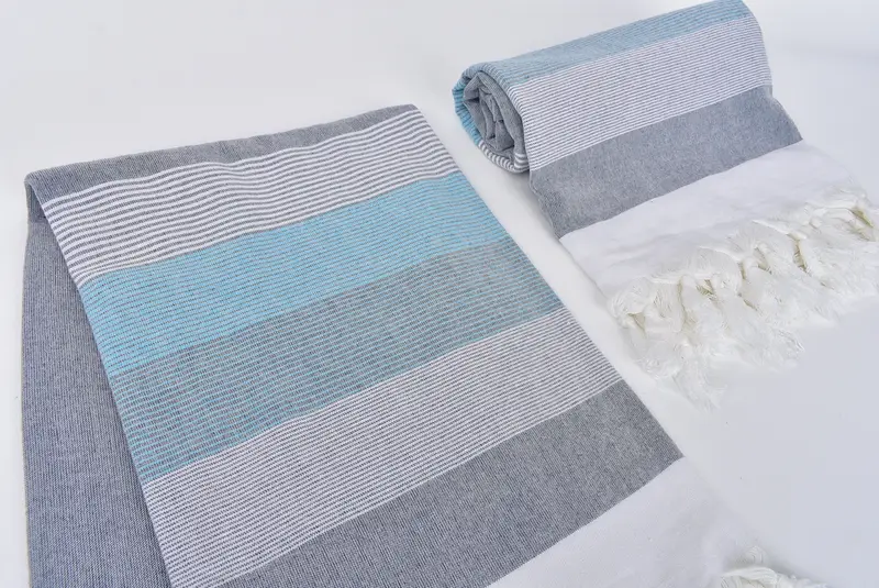 Brautjungfer Vorschlag Geschenk, weiches Handtuch, personalisiertes Geschenk, türkisches Handtuchset, bestickter Strandtuch, 68x40 Baumwollstreifenhandtuch, Brautdusche Geschenk - 7