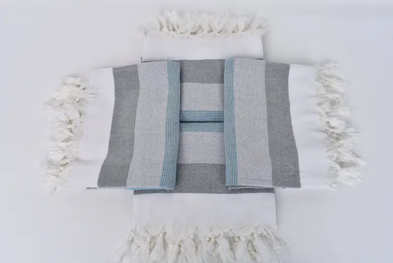 Brautjungfer Vorschlag Geschenk, weiches Handtuch, personalisiertes Geschenk, türkisches Handtuchset, bestickter Strandtuch, 68x40 Baumwollstreifenhandtuch, Brautdusche Geschenk - 6