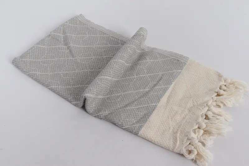 Personalized Kitchen Towel, Wedding Day Gift For Bride, Personalized Dish Towel, Monogrammed Hand Towel, 36x18 Cotton Geometric Towel, Summer Towel - 6