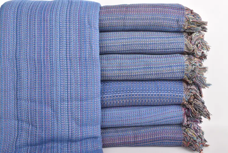 Bachelorette Party Favors, Organic Throw, Throw Blanket, 90x88 Cotton Colorful Diamond Towel, Turkish Bedspread, Bridesmaid Gifts, Bachelor Gifts - 1