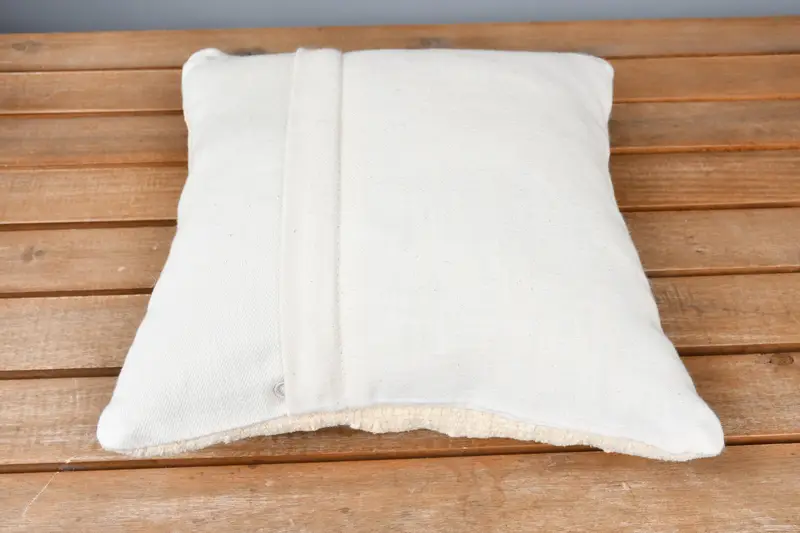 Personalized Gift Pillow Cushion Cover, Gift Pillow, 12x12 Beige Cushion, Antique Pillows, Cotton Pillow Sham, Pillow Case, Kilim Pillow Cover - 4