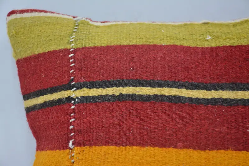 Pillow Cover, Bench Cushion Cover, Luxury Pillow Cover, Turkish Kilim Pillow, Pillow for Sofa, 12x12 Red Pillow Case, Kilim Pillow - 2