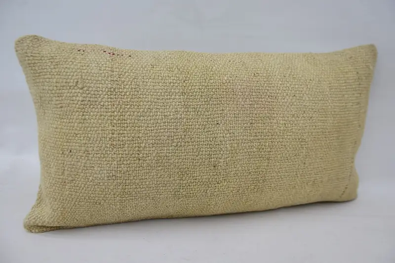 Bench Cushion, 12x24 Beige Cushion Cover, Kilim Pillow, Vintage Kilim Pillow, Cushion Case, Vintage Kilim Pillow Pillow Sham, Throw Kilim Pillow - 2