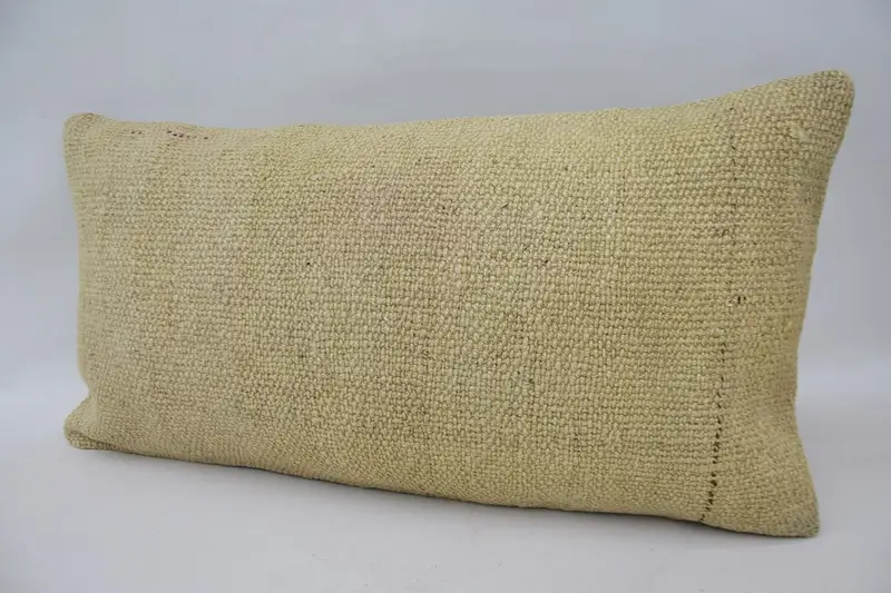 Bench Cushion, 12x24 Beige Cushion Cover, Kilim Pillow, Vintage Kilim Pillow, Cushion Case, Vintage Kilim Pillow Pillow Sham, Throw Kilim Pillow - 3