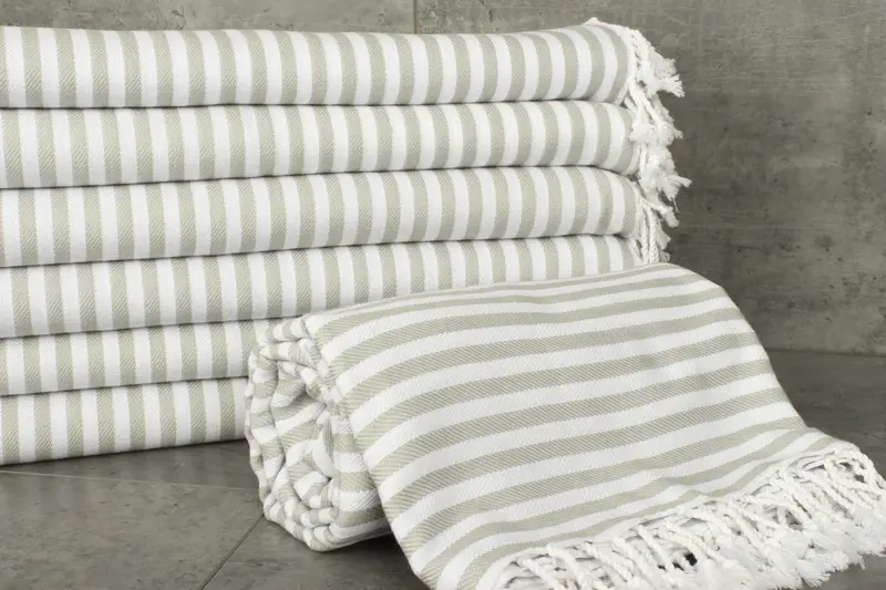 Boho Throw Blankets, 104x76 Cotton Striped Towel, Turkish Blanket, Personalized Gifts, Custom Wedding Gift From Bridesmaid, Bachelorette Favor - 2